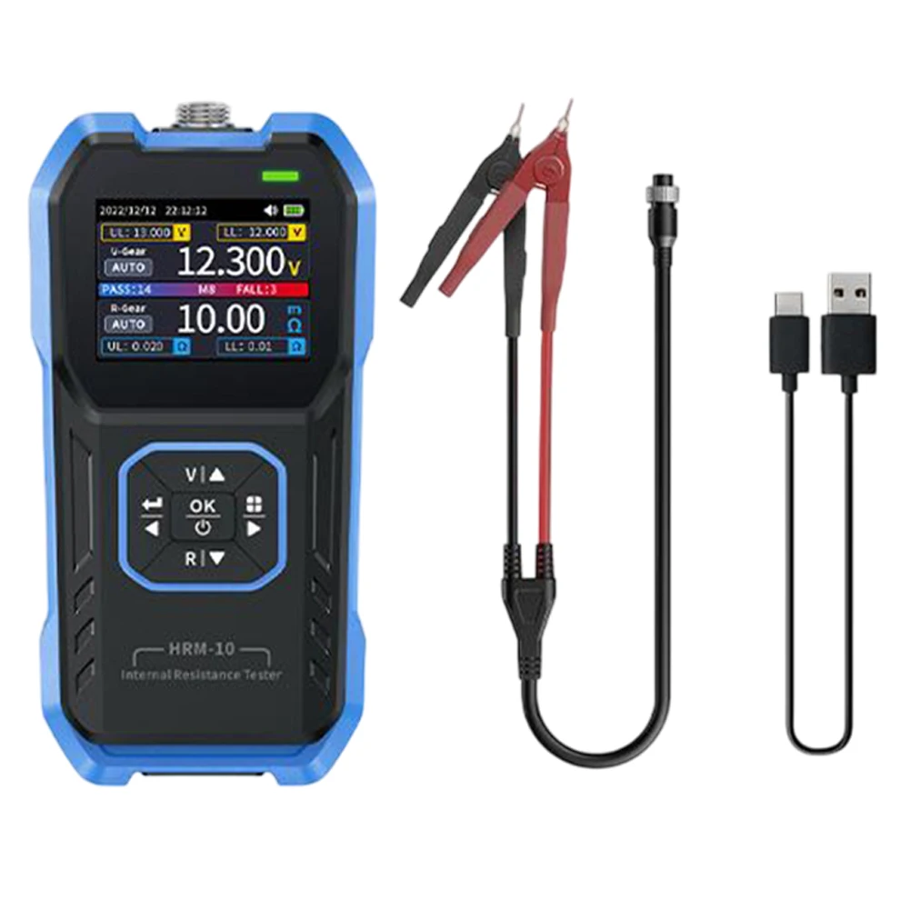 Interne weerstandstester voor batterijspanning HRM-10 Interne weerstandsmeter Hoge precisie spanningsweerstandsmeting