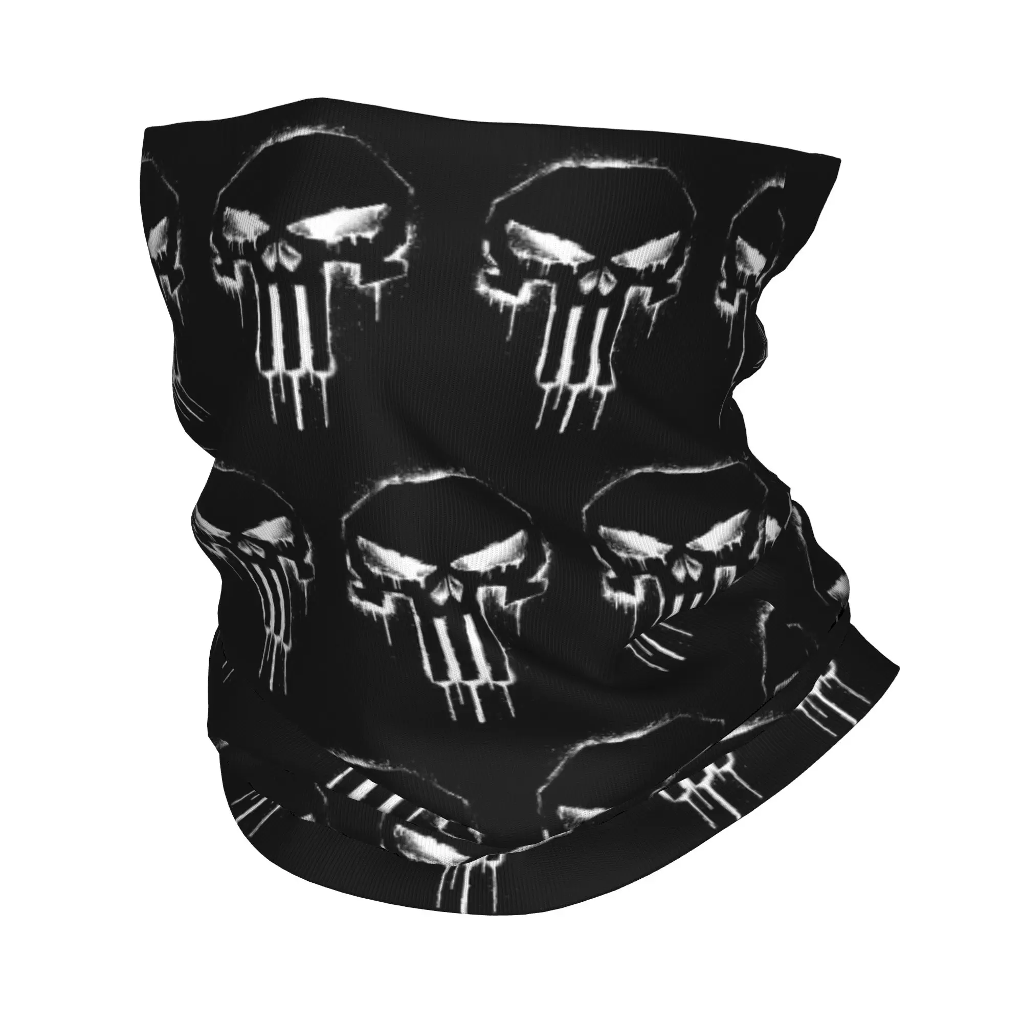 

Punishers Spray Paint Logo Bandana Neck Gaiter Printed Mask Scarf Multifunctional Headwear Running Unisex Adult Winter