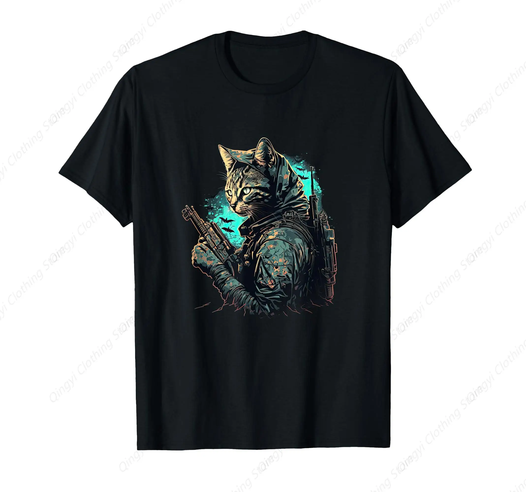 

Funny Soldier Cat Gaming Cat Lover Video Games T-Shirt