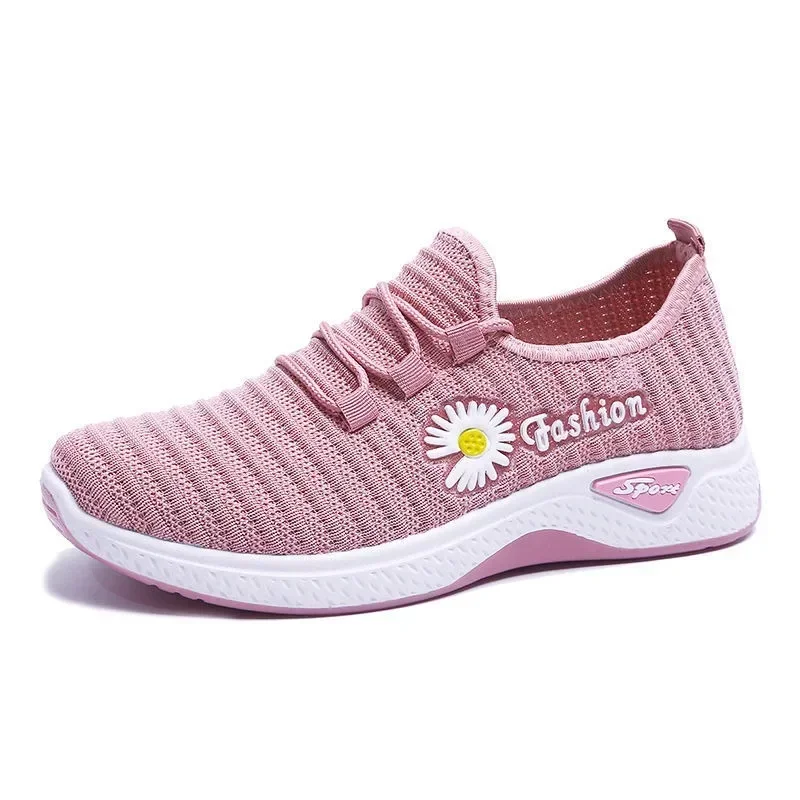 Women\'s Sneakers 2024 New Comfortable Mesh Breathable Casual Shoes Outdoors Walking Flats Adult Running Athletic Tenis De Mujer