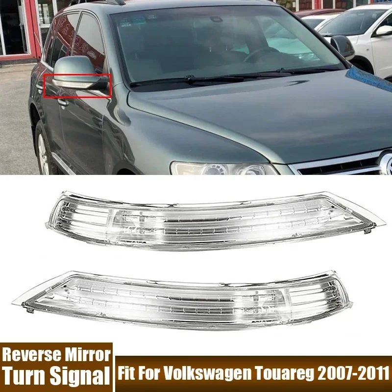Auto Links, Rechts Blinker Lampe Fit Für Volkswagen Touareg 2007-2011 Reverse Spiegel Licht Auto Zubehör 7L6949101C 7L6949102C