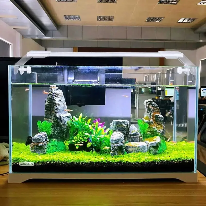 Nordic Home Fish Tank Living Room Desktop Aquatic Pet Supplies Decoration Landscaping Fish Tank Loop Aquarium Pour Aquarium