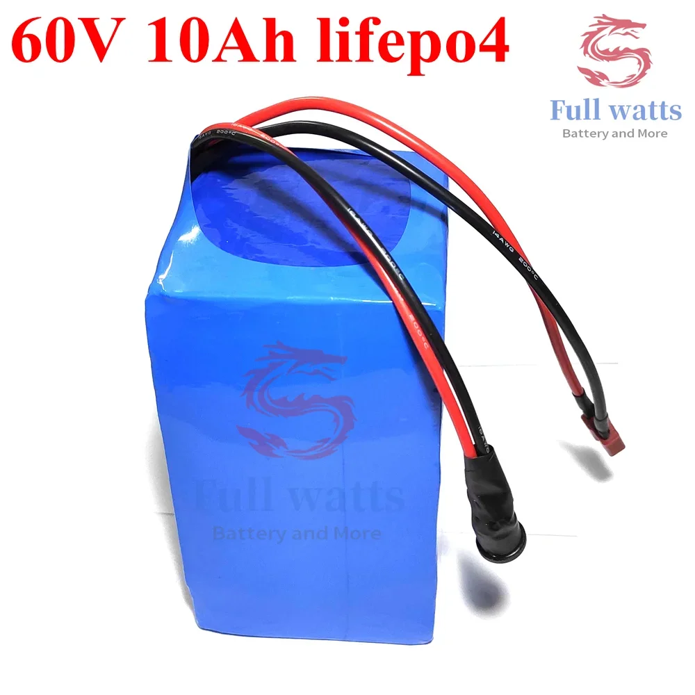 Customize 60V 10Ah lifepoa 60v 13AH lithium batteria With BMS for 750w two Wheel Foldable Scooter bike bicycle + charger