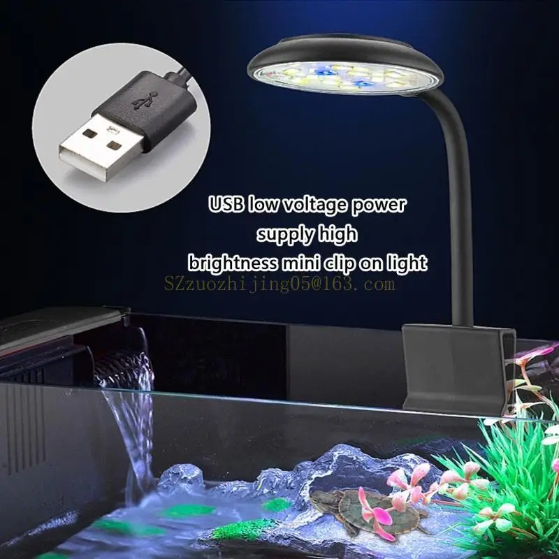 

Compact Led Aquariums Light USB Lamp For Small Fishtanks Enhancing Environment,for Marine Fishtanks Great for Corals Growth