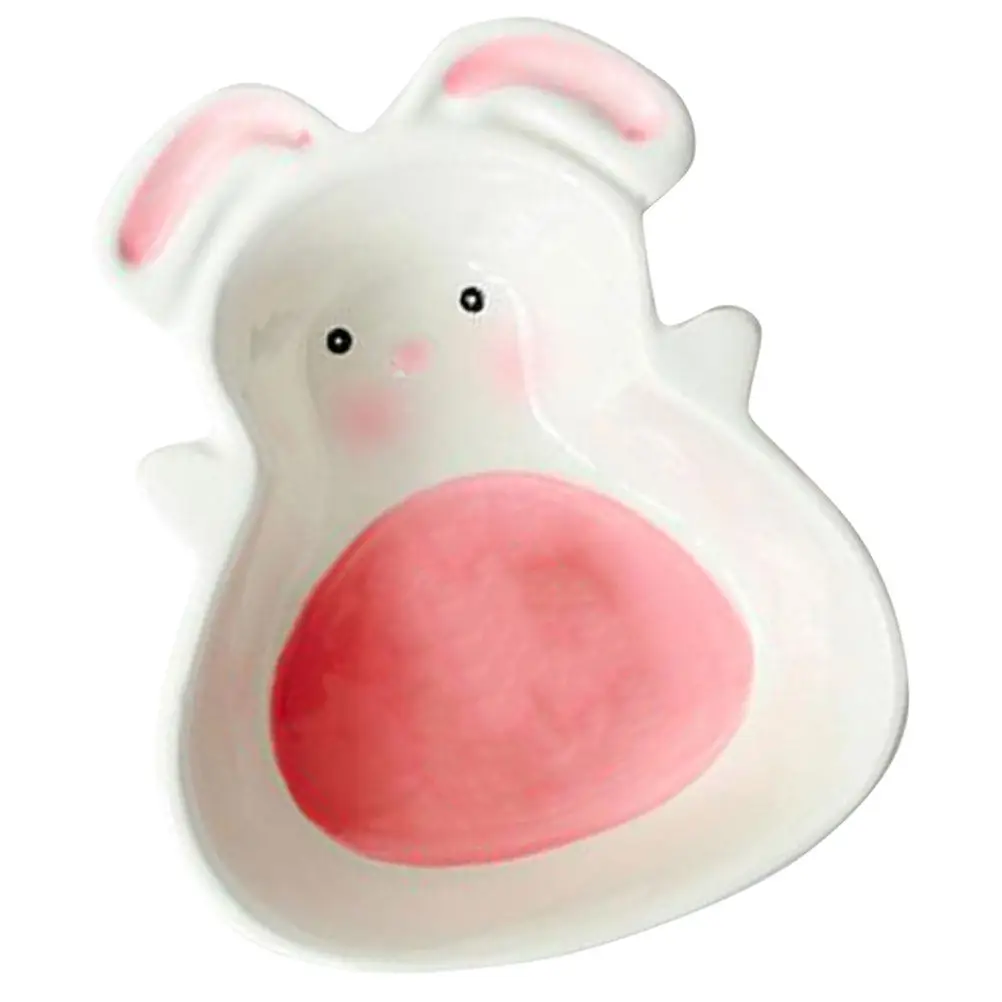 

Baby Food Bunny Shape Bowl Carrot Shaped Dishes Ceramic Cartoon Ceramics Flower Platter Candy Servers