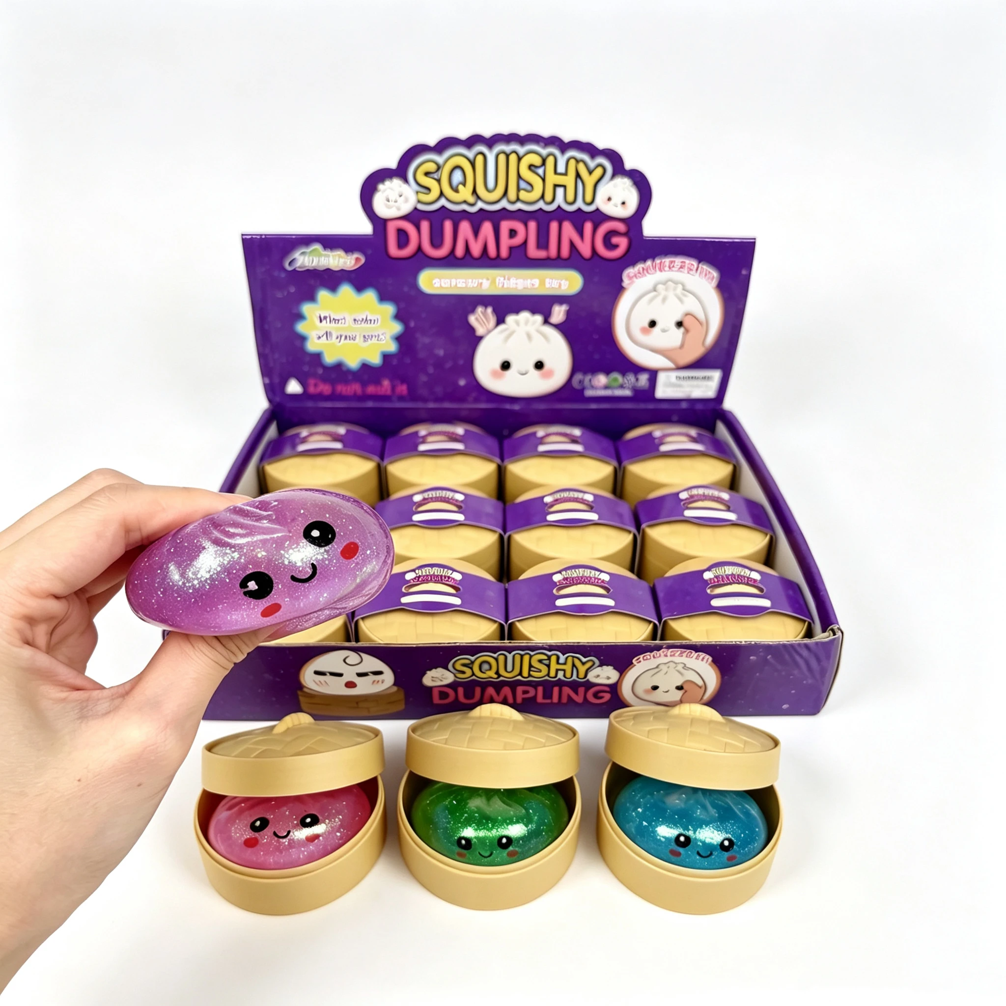 2026 Blind Box Bunte Simulierte Knödel-Maltose-Squishies, Entspannende Angstlösende Rebound-Quetsch-Spielzeuge