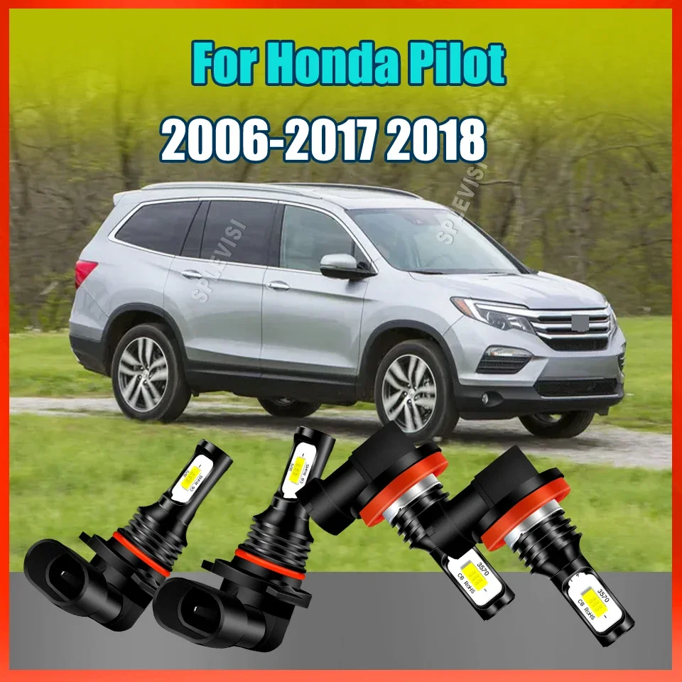Car SUV Lights Front Headlight Foglight 12v For Honda Pilot 2006 2007 2008 2009 2010 2011 2012 2013 2014 2015 2016 2017 2018