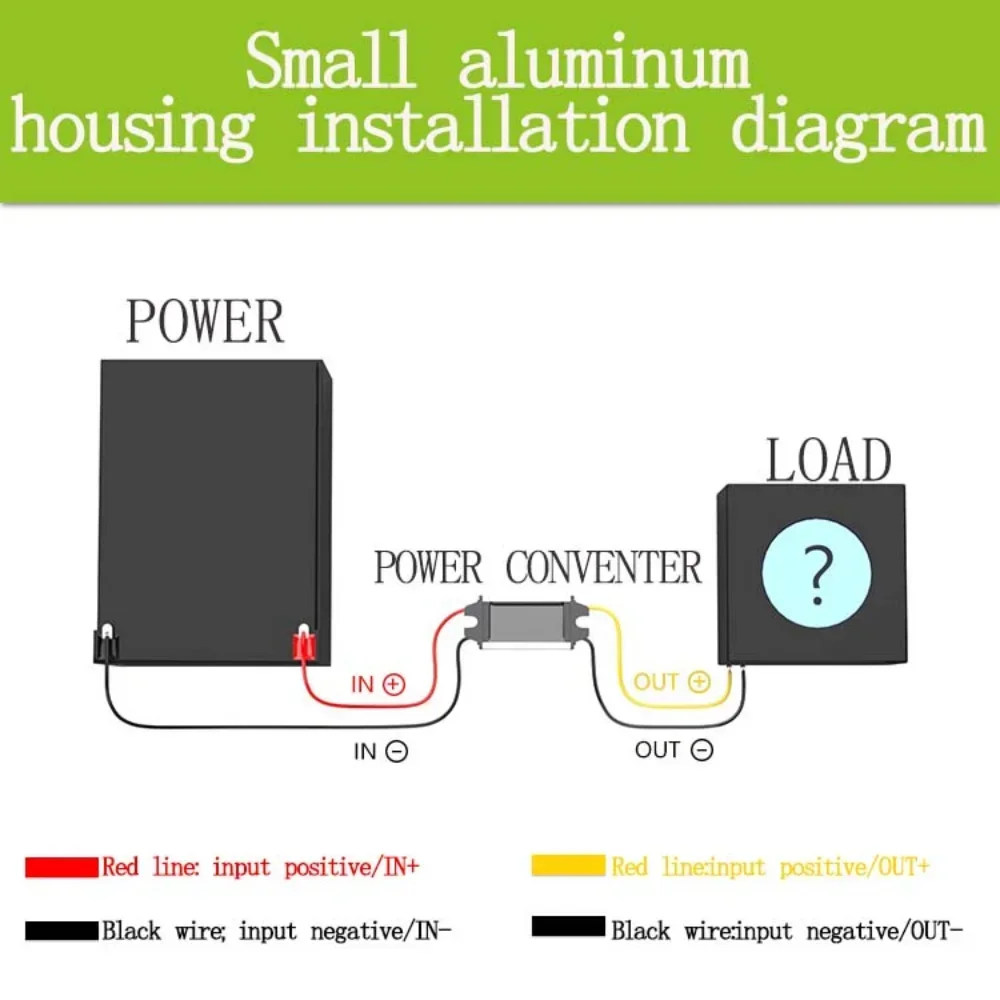 Impermeável Step Down Módulo, Buck Conversor Modelo, 24V a 12V, DC, 1A a 5A