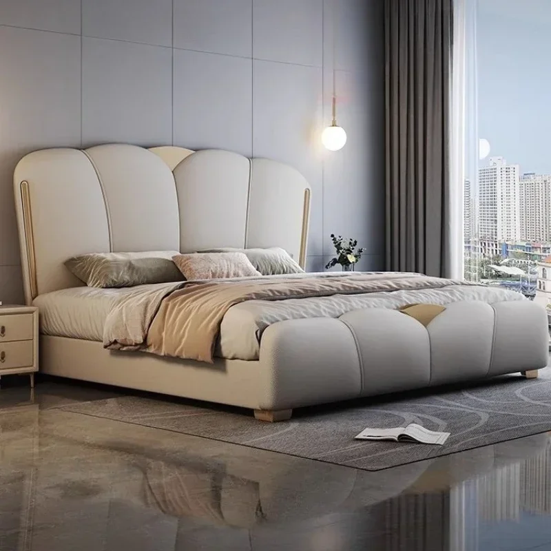 

Modern Nordic 150X200cm full size bed full size bed luxury king size bed frames with head board bedroom furniture set home