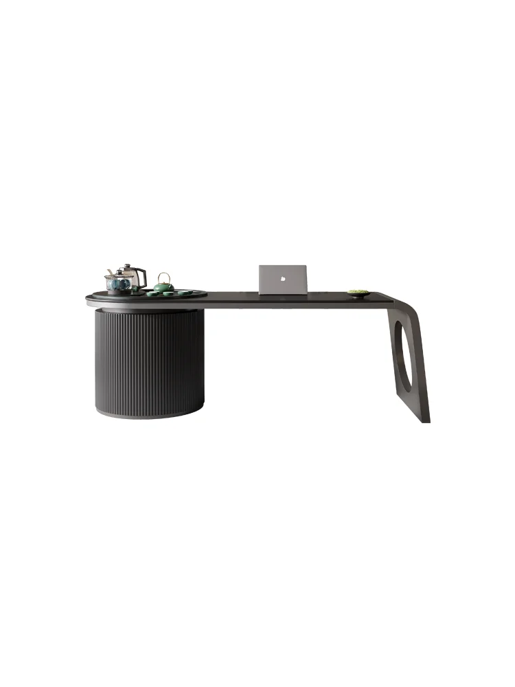 High end, minimalist, modern office desk, tea table, dual-purpose