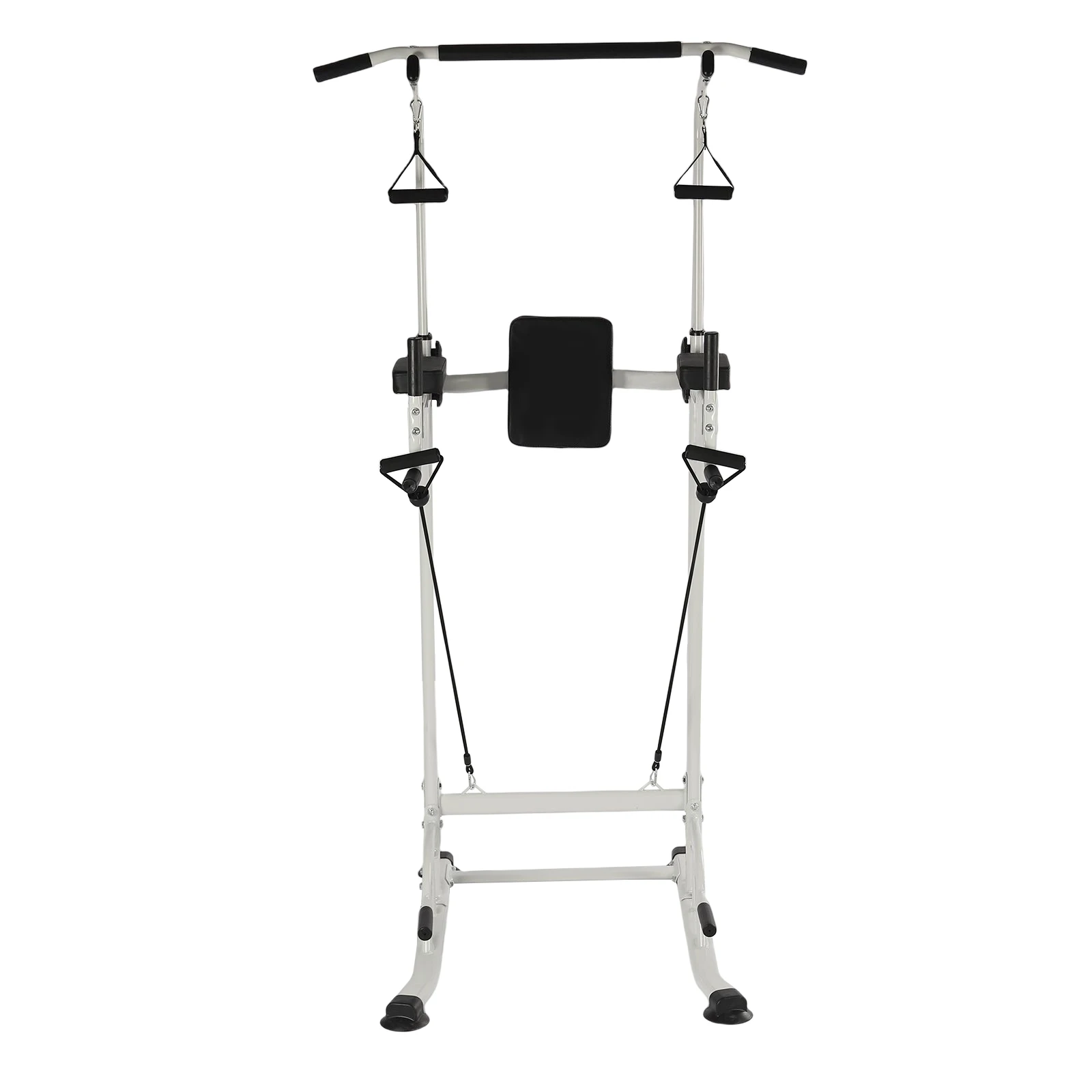 Dip Station Chin Up Bar Power Tower Pull Push Home Gym Adjustable Height