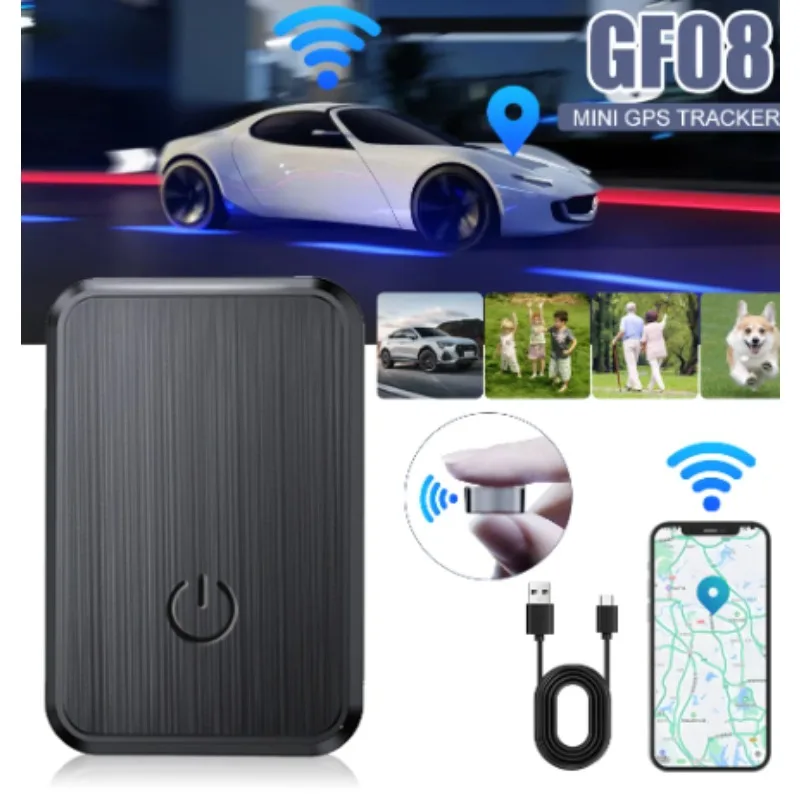 Mini GF-08 Magnetic GPS Car Tracker Real-Time Tracking Anti-theft SIM Card Message Locator GPS Tracker Anti-Lost Locator