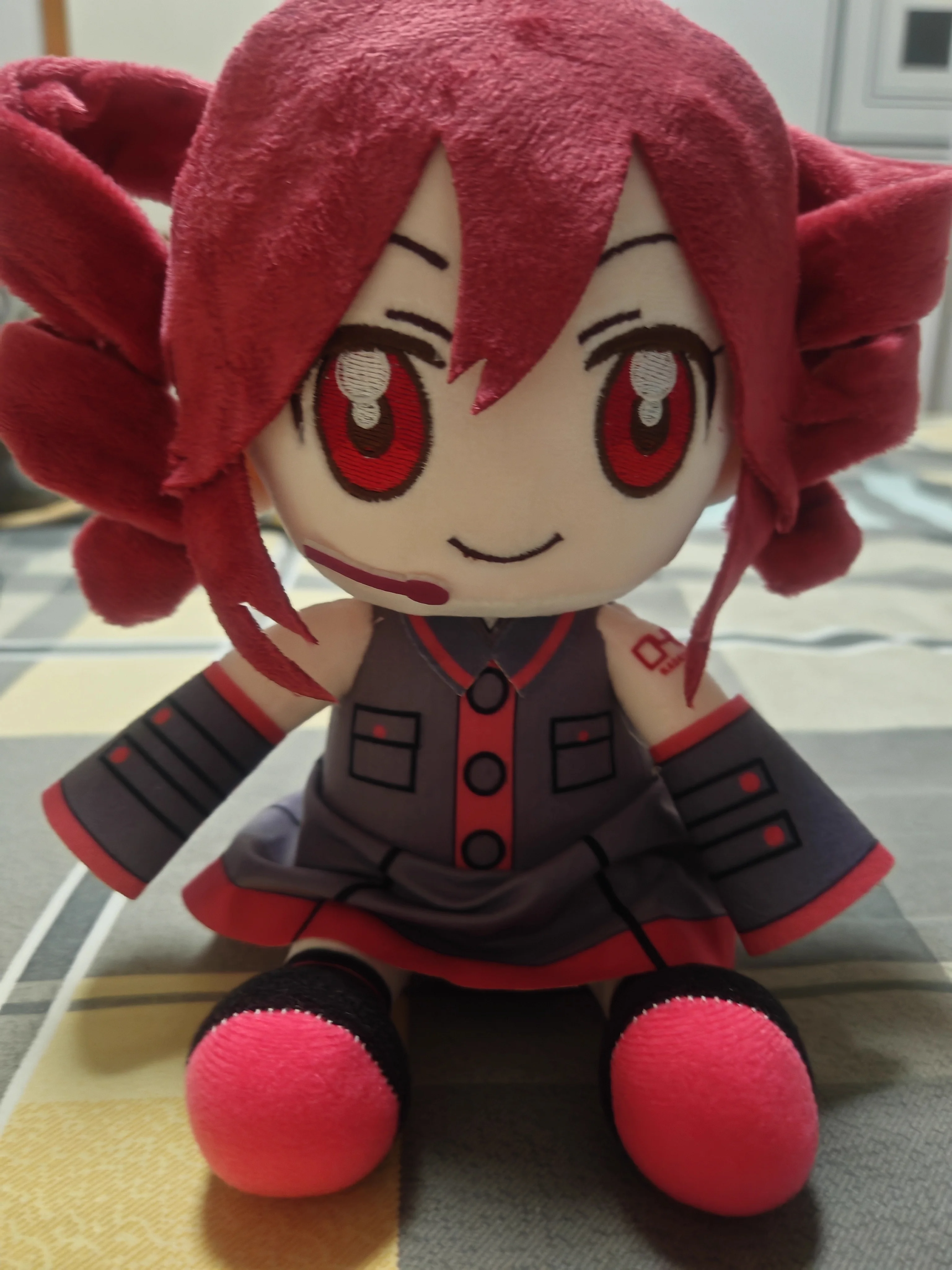 코스프레 2025 Kasane Teto Soft Dolll 베이브 선물 플러시 디바 Vtuber 키 체인 제품 할로윈 파티 애니메이션 할로윈 의상 Da