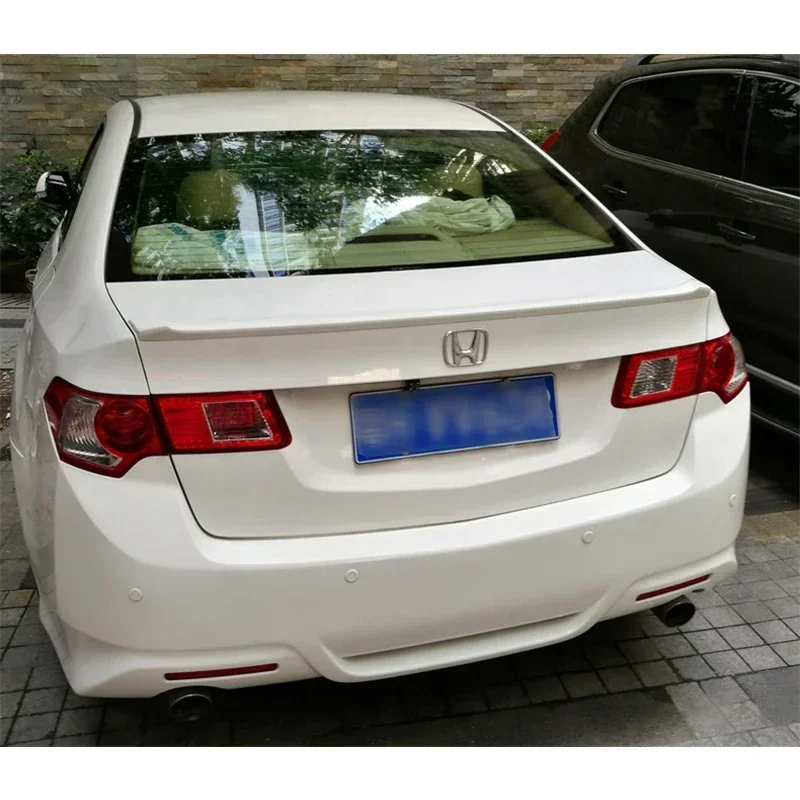 Rear Trunk Spoiler Carbon Surface ABS Material Wing Ducktail Spoiler For Honda Accord Euro 2009 - 2013