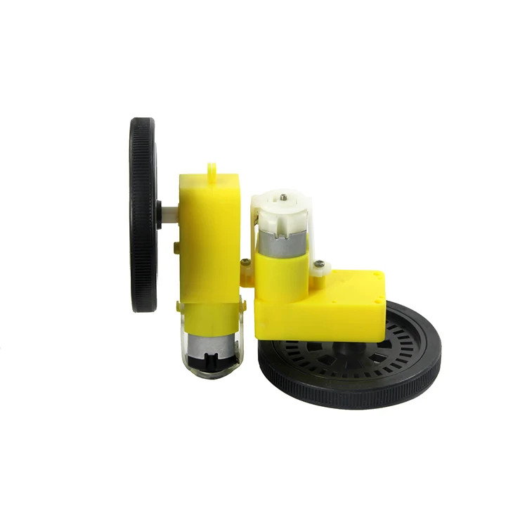 2PCS Dc Plastic Gear Motor Box Wheel For Toy Car Classroom Robot Motor