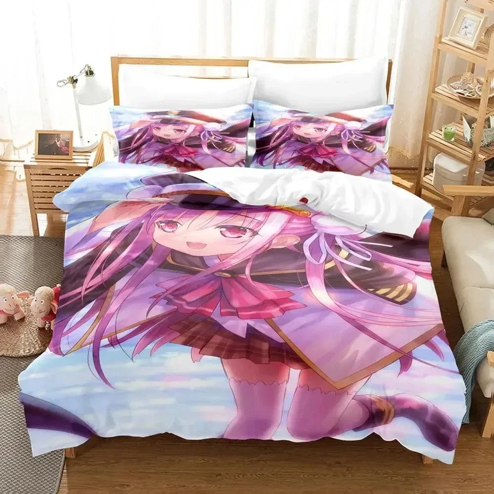Anime Game Heaven Burns Red 3D Bedding Set Duvet Cover Pillowcases Single Twin Full Queen King Size Home Decor Quilt Boys Gift