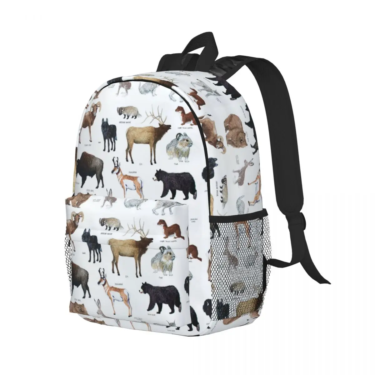 

Mammals Of Yellowstone National Park Backpack Student Boys Girls BookBag Kids School Bag Computer Shoulder Bags for Men Women