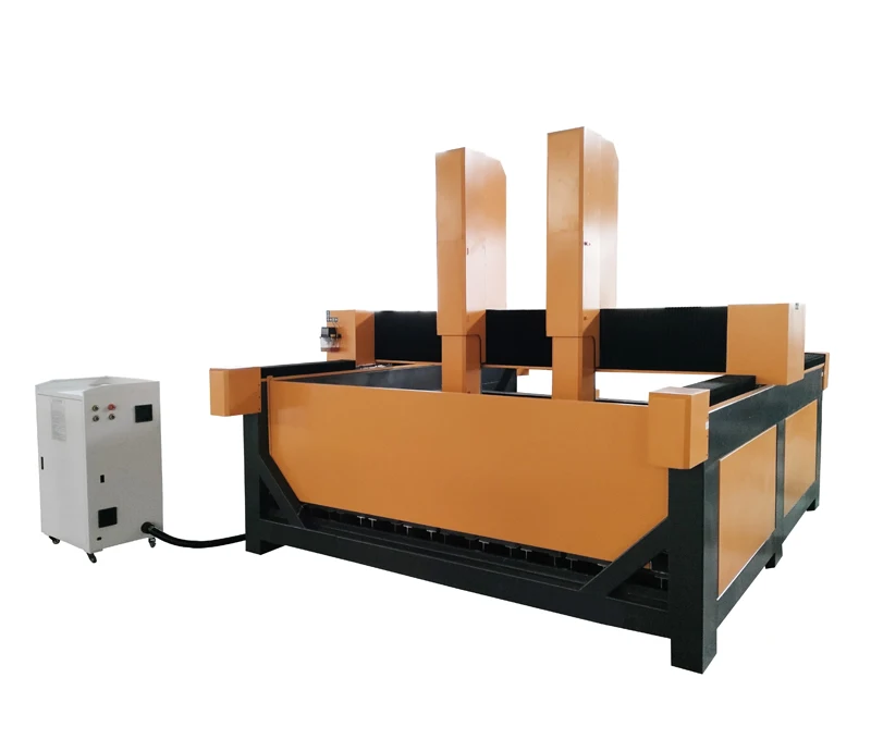 Dual Independent Head CNC Stone Carving Machine, an Integrated Flat Carving Equipment,suitable for Marble and Granite Processing