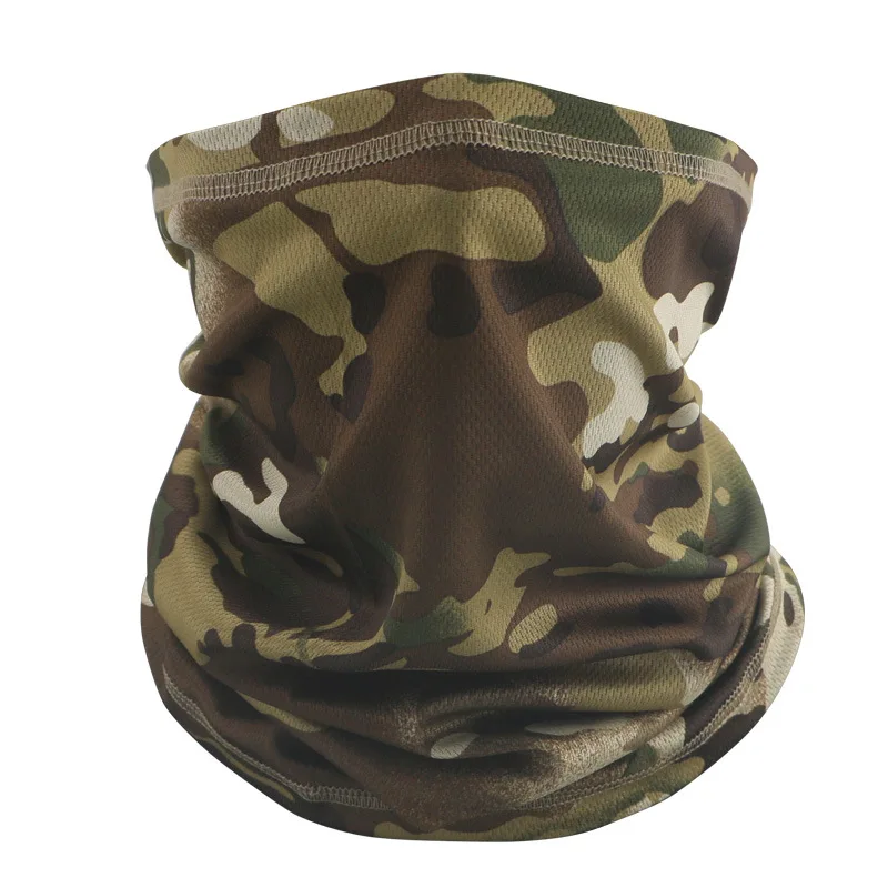 Outdoor Cycling Neckerchief Camouflage Scarf Quick-Drying Sports Sun Protection Neck Cover Breathable Mask