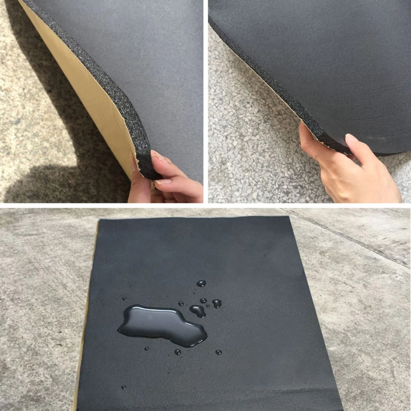 1 Roll 200cmx50cm 6mm/8mm/10mm Adhesive Closed Cell Foam Sheets Soundproof Insulation Home Car Sound Acoustic Insulation Thermal view 5