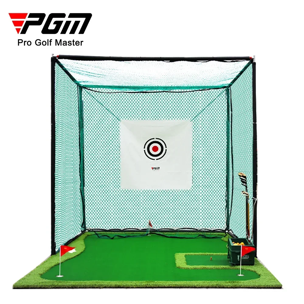 PGM Golf Hitting Net 3*3M Driving Training Aids Outdoor Golf Cage With Target