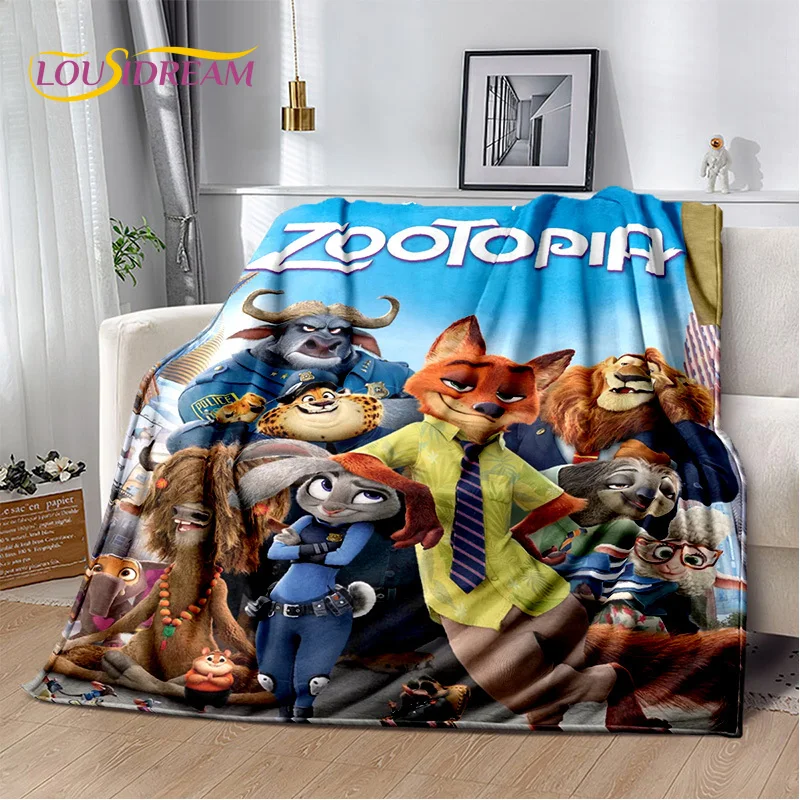 29 Style Cartoon Zootopia Animal Judy Nick Blanket,Flannel Soft Throw Blanket for Home Bedroom Bed Sofa Picnic Office Kid Gift