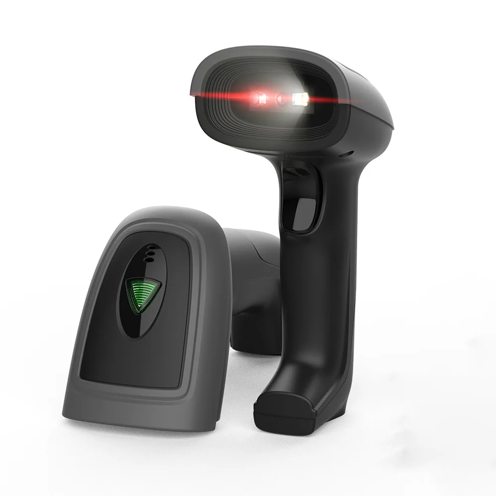 

Беспроводной сканер штрих-кодов 1D/2D/QR 1280*800 CMOS, ручной считыватель для розничной торговли и супермаркетов