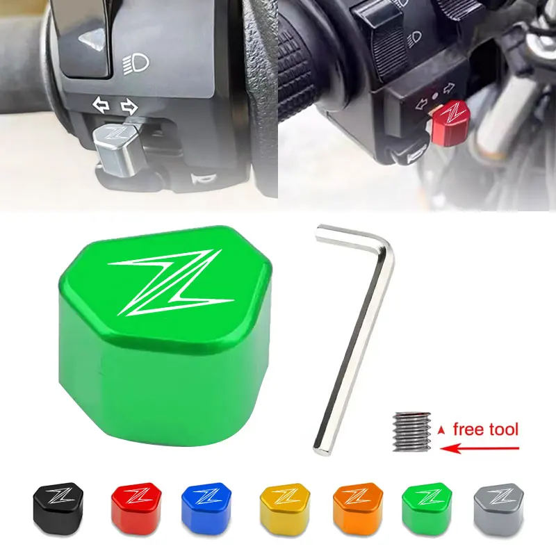 For Kawasaki Z900RS Z900 Z650 Z750 Z800 Z1000 Z1000SX Z500 Z400 Motorcycle Switch Button Turn Signal Switch Key Cap Accessories