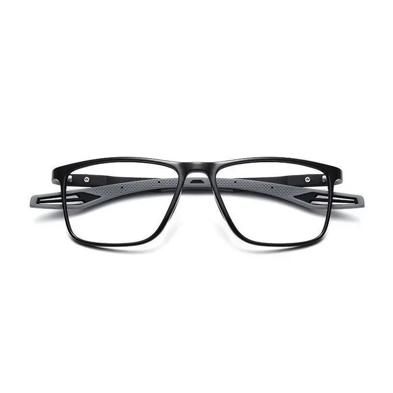 Sports Fashion Reading Glasses Men\'s Ultra Light HD Blue Light Blocking Glassescomfortable Non-slip Square Glasses