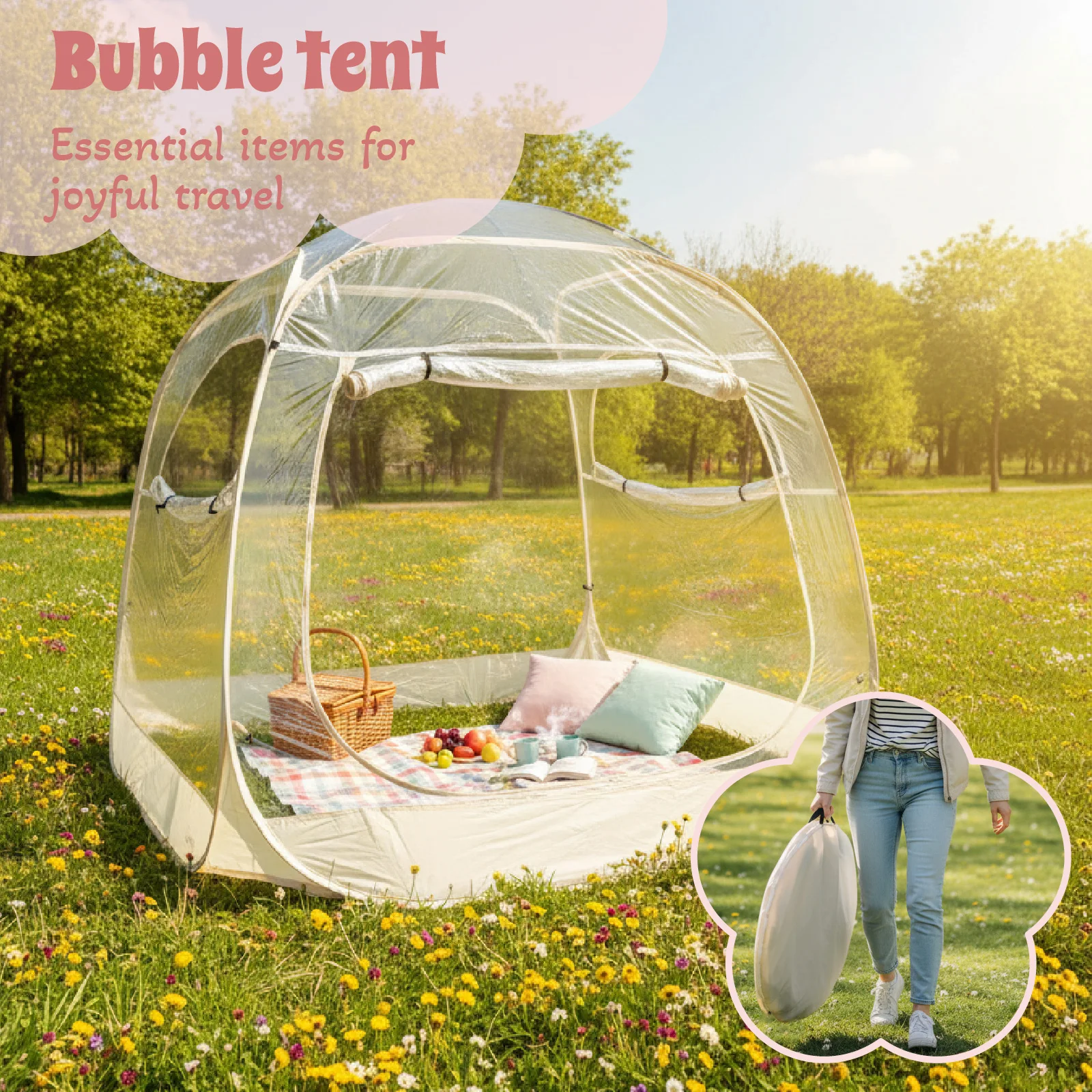 Transparent Bubble Dome Clear PVC Pop Up Instant Shelter Backyard Garden Camping Picnic Wedding Party Event Outdoor Hot view 6