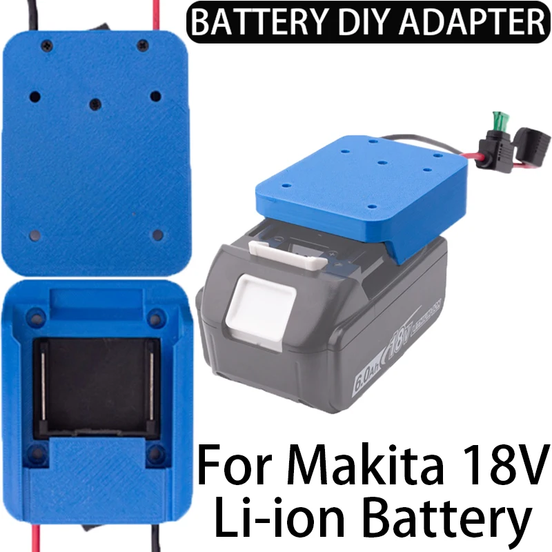 Battery DIY Adapter for Makita 18V Li-ion Battery 14 AWG DIY Adapter with fuse, Robot Power Upgrade Power Tool Accessories