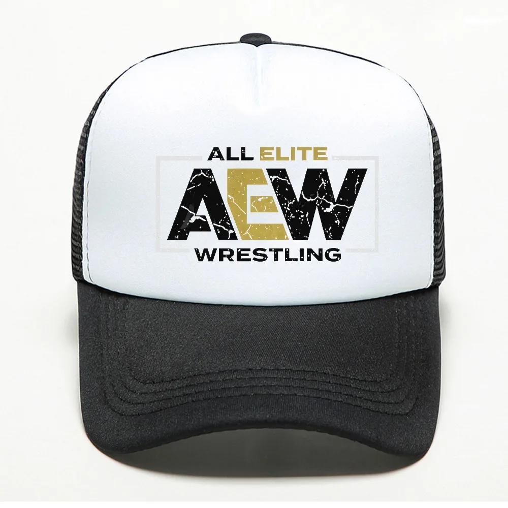 All Elite AEW Wrestling AEW Baseball Cap Summer Distressed Dad Hat Men Outdoor Adjustable Caps Outdoor Mesh breathable hats