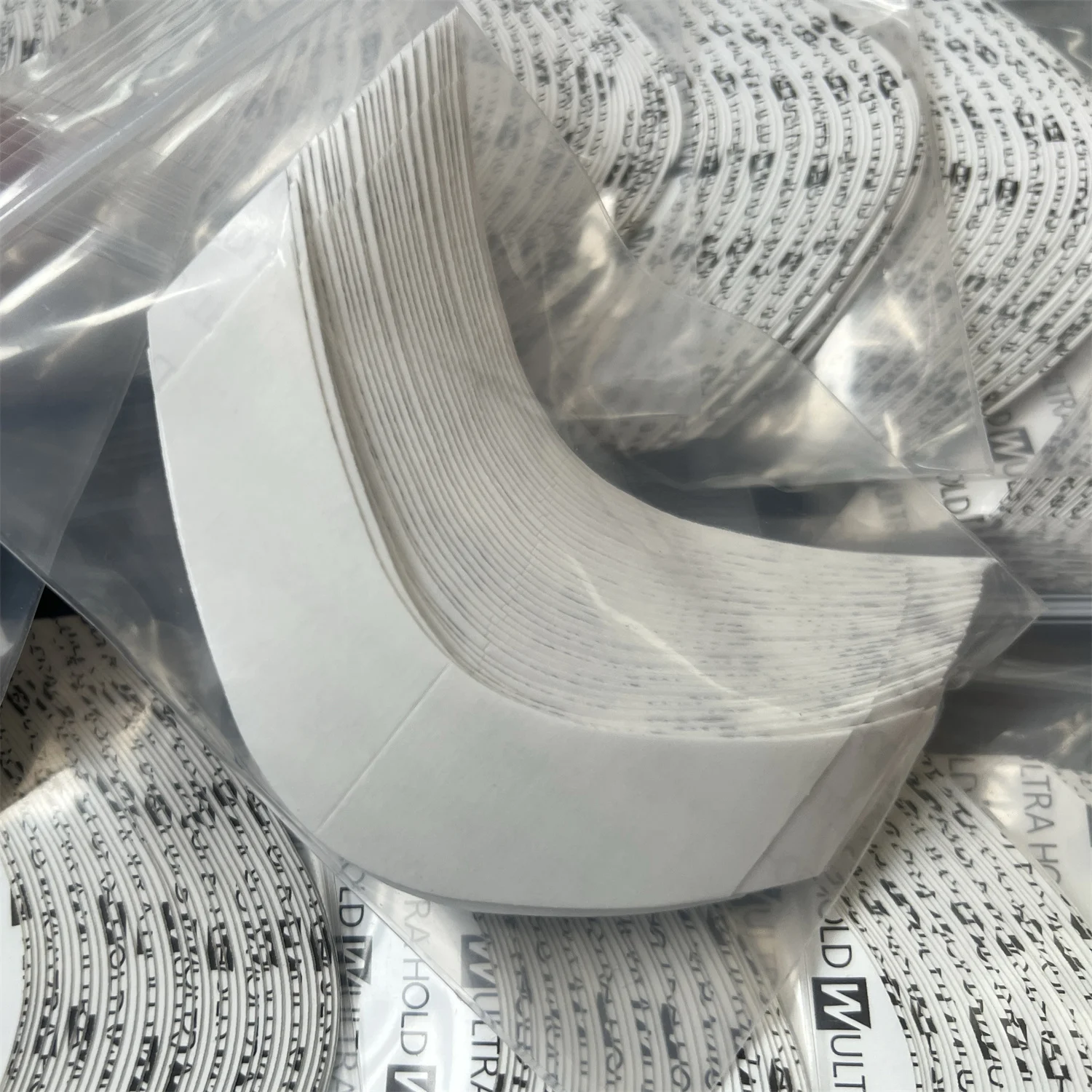 36 Stück/72 Stück/108 Stück weißes, extra starkes, doppelseitiges Klebeband für Perücken/Toupet/Haarverlängerungen. – Detail 2
