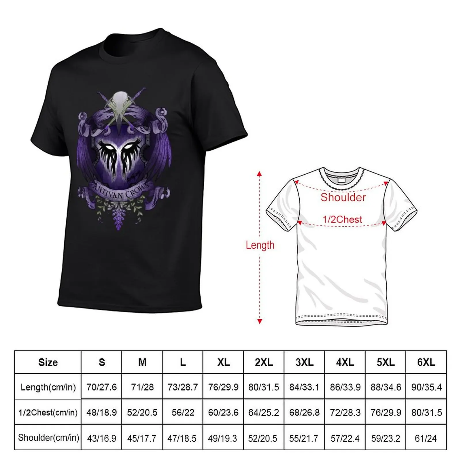 Dragon Age: Antivan Crows Heraldry T-Shirt anime for a boy customs design your own plain white t shirts men