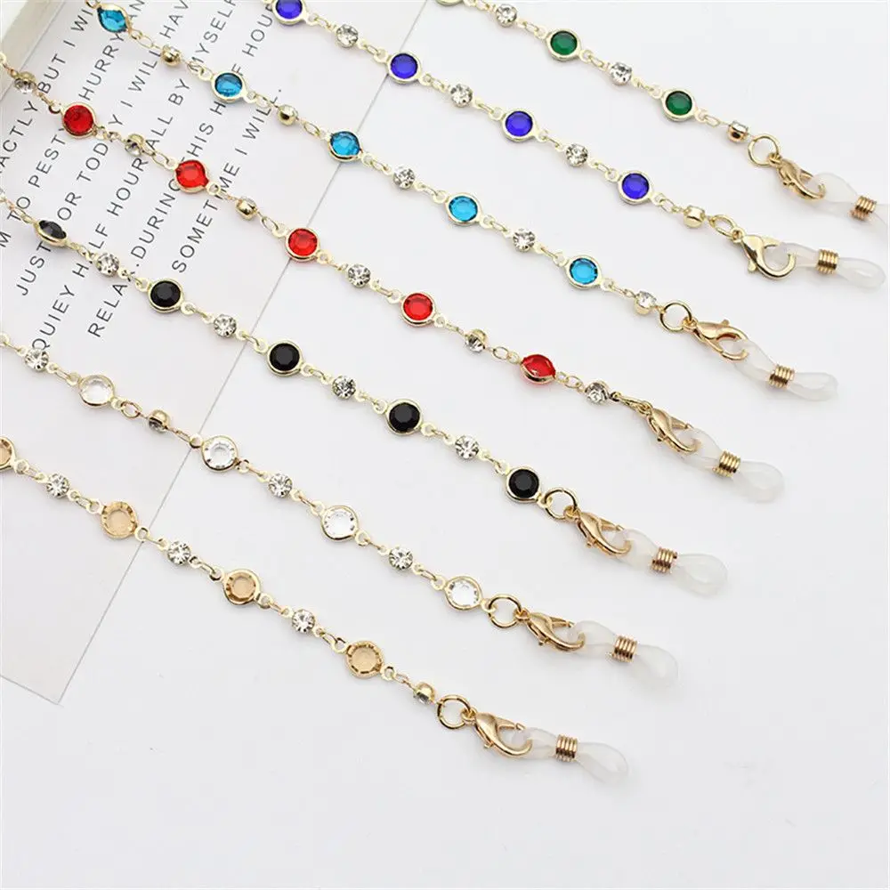 Vintage Kristallglas Perlen Brille Halskette Brille Lanyard Brille Kette Brillen zubehör – Detail 1