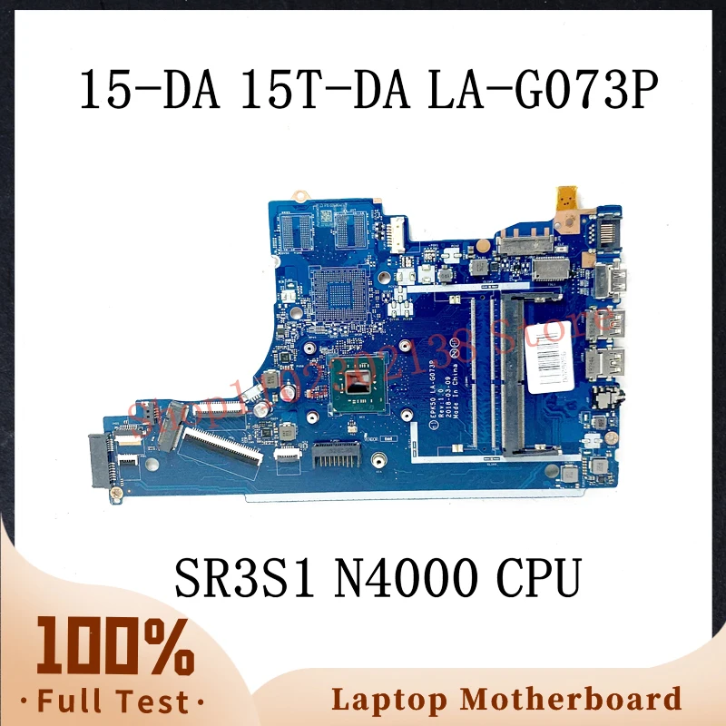 EPK50 LA-G073P With SR3S1 N4000 CPU High Quality Mainboard For HP 15-DA 15T-DA Laptop Motherboard DDR4 100% Full Working Well