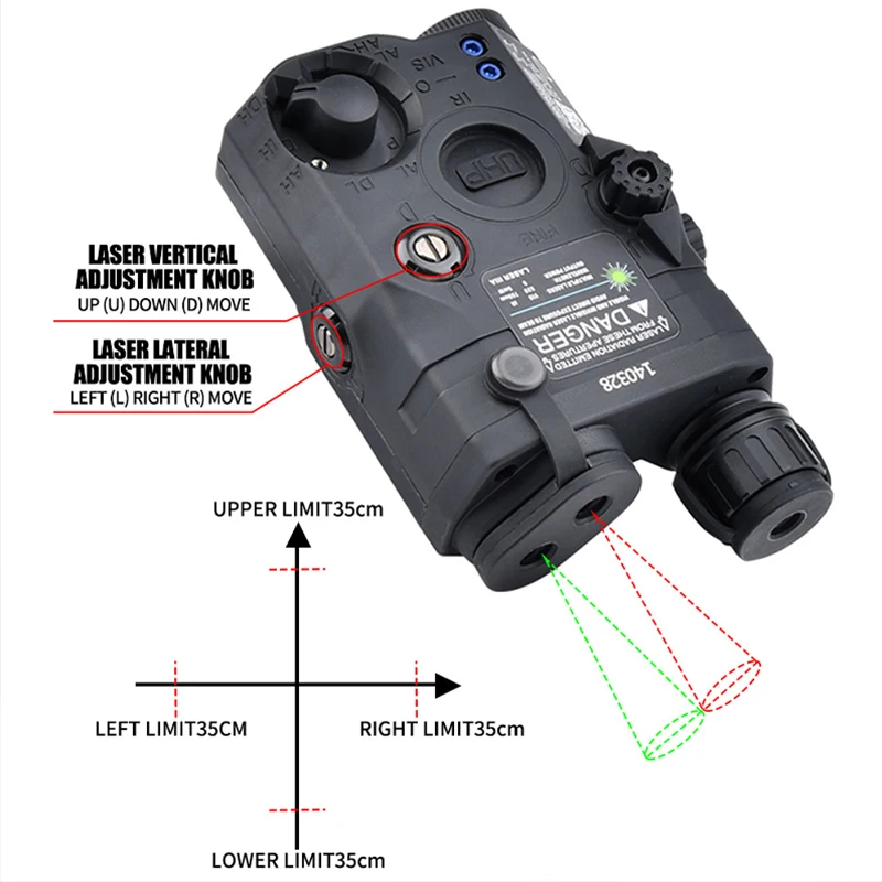 التكتيكية الادسنس PEQ 15 LA5C ريد دوت البصر مؤشر الليزر الأخضر الأزرق IR ملء ضوء كشاف ضوء LED ستروب مصباح يدوي مسدس لعبة