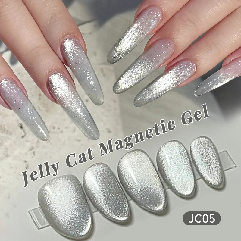 UR SUGAR 15ml argent bleu rose chat Gel magnétique vernis à ongles manucure paillettes gelée Gel Semi Permanent tremper UV Gel vernis