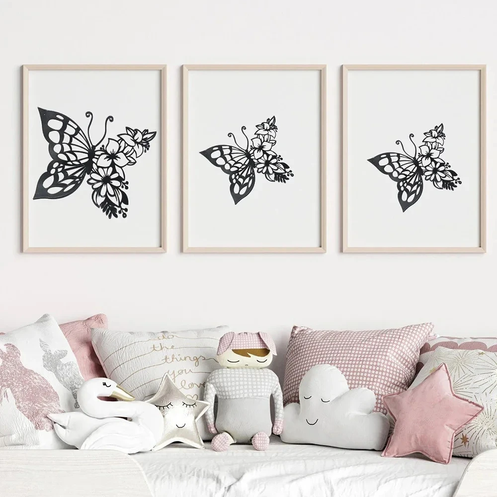 

Butterfly Wall sticker, Suitable For bedrooms, offices, Living rooms, bars, Removable self-adhesive Design