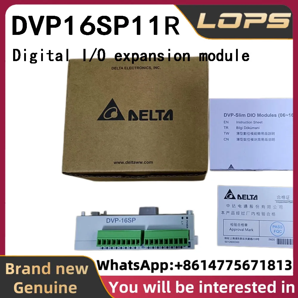 DVP16SP11R brand new original Delta Digital I/O expansion module, 8-point input/output in stock, welcome to inquire.