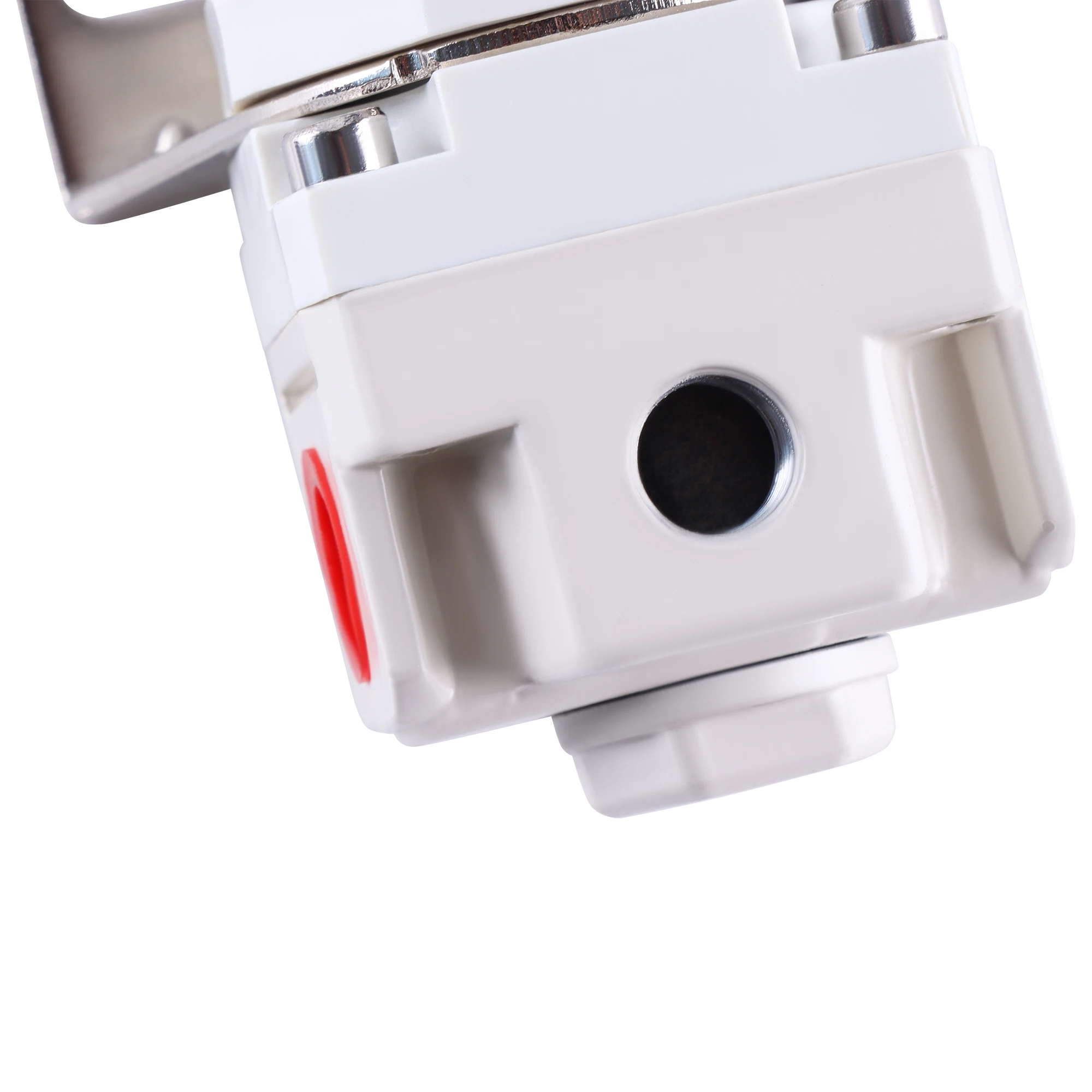 AR2000 1/4" NPT Riduzione del regolatore di pressione del compressore d'aria pneumatico per sistema di aria compressa Manometro protetto in acciaio da 150 PSI