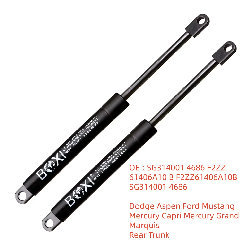 

2 Pcs Tailgate Lift Supports 4686 For Dodge Aspen Ford Mustang Mercury Capri Mercury Grand Marquis Gas Springs
