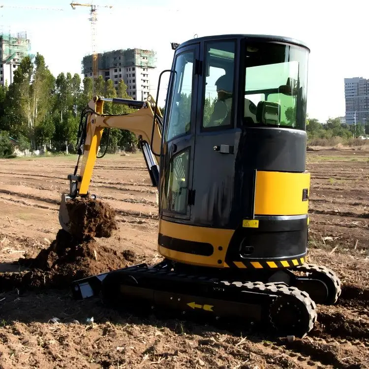 حفارة صغيرة محرك كوبوتا EURO 5 محرك ديزل حفارة زاحفة تسليم سريع صفر الذيل سوينغ حفارة مدمجة مع كابينة التيار المتناوب