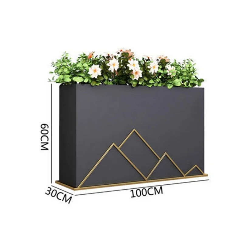 Cama de jardín elevada de acero galvanizado, caja de flores de metal, personalizada, precio de fábrica