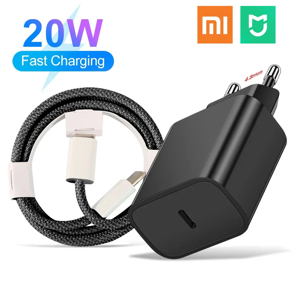 

Mijia 20W PD Fast Charger Type-C Interface Korean Regulations Color Charging Head Mobile Phone Accessories for iPhone Xiaomi