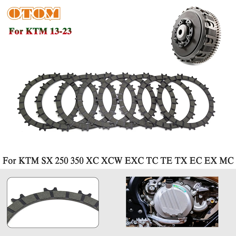 OTOM Clutch Friction Plates For KTM EXC SX XC-W 250 300 13-23 HUSQVARNA TC TE TX 14-23 GASGAS EC EX MC Motorcycle Lining Disc