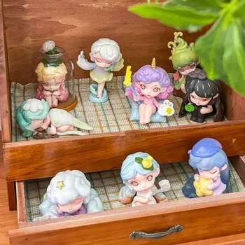 Laura Mood Hues 컬렉션 액션 피규어, 기발한 브러시 인형, 스누징 강아지 애니메이션 피규어, PVC 모델 조각상 장난감, 생일 선물 