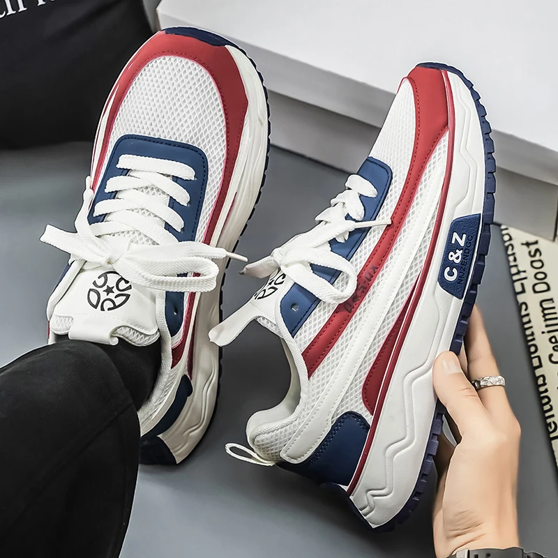 Luxury Brand Casual Shoes for Men Tennis Training Shoes New Men's Sneakers Mesh Breathable Sport Running Shoes Кроссовки Мужские