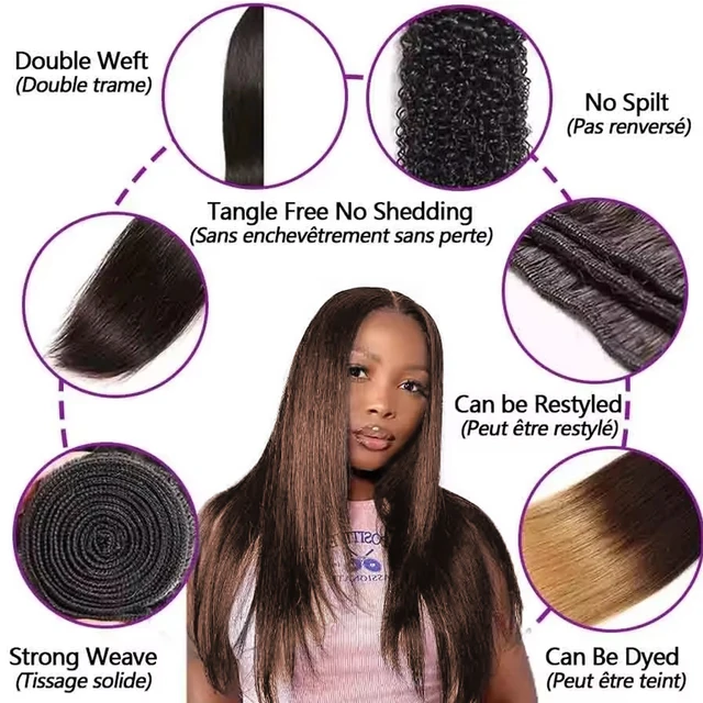 Straight Chocolate Brown 1/3/4Human Hair Bundles Deal Human Hair Weaving Wefts Remy Human Hair Extensions for Women 100 G/Pcs 6 Straight Chocolate Brown 1/3/4Human Hair Bundles Deal Human Hair Weaving Wefts Remy Human Hair Extensions for Women 100 G/Pcs 6