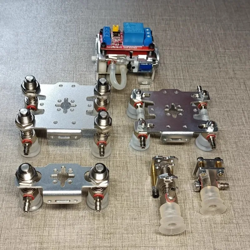 New Large Manipulator Relay Control Suction Cup Robot Arm Vacuum Pump Suction Cup Robotic Claw Gripper for Arduino Robot DIY Kit